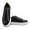 Zelli Vento Woven Calfskin & Crocodile Embossed Sneakers in Black