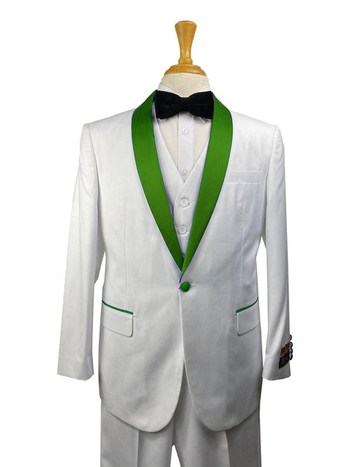 34-C-TUX-SHAWL WHITE-HUNTR - Tuxedo Wholesale Distributors - AlbertoNardoniStore