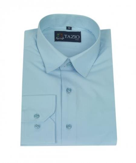 aqua blue mens dress shirt Men's Multi-Color Faded Print Dress Shirt & Tie Set in Aqua Blue 18 36/37 / Aqua