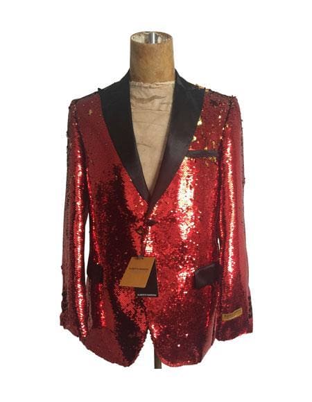 big and tall mens tuxedos - Red Tuxedo - AlbertoNardoniStore