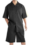 Black Linen Suit - AlbertoNardoniStore