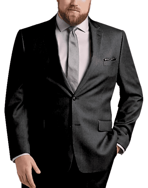 Black Portly Suit - Executive Slim Fit Suit | Alberto Nardoni Black Portly Suit - Executive Slim Fit Suit | Alberto Nardoni