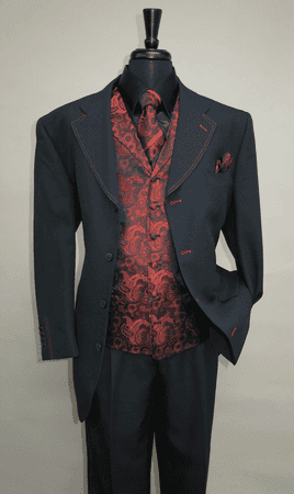 Black Suit Red Vest Black Suit Red Vest
