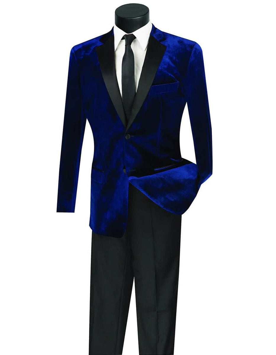 Blue Velvet Dinner Jacket Alberto Nardoni