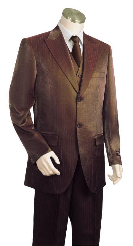 Brown and White Seersucker Suit - AlbertoNardoniStore
