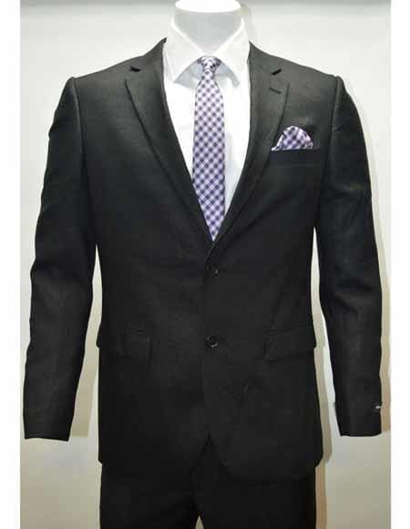 Colorful Blazer For Men - Men's Linen 2 Button Cheap Priced Designer Fashion Dress Casual Blazer For Men On Sale Side Vent Black Jacket Sportcoat Blazer - AlbertoNardoniStore