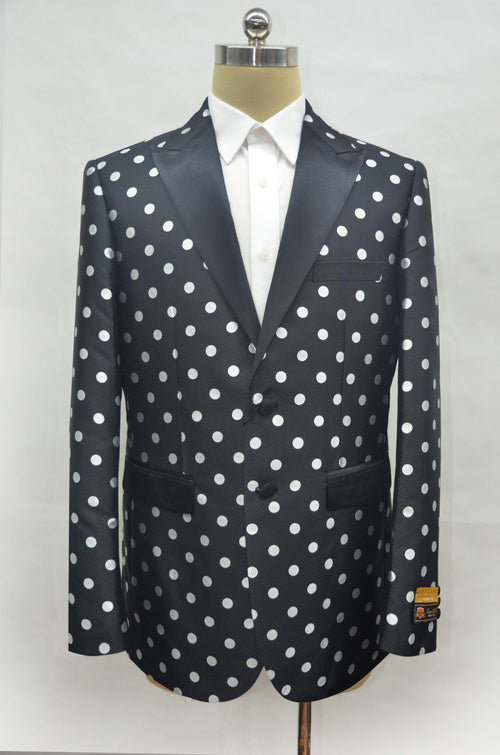 Fashion-4# Black/White - Mens Wholesale Blazers - AlbertoNardoniStore