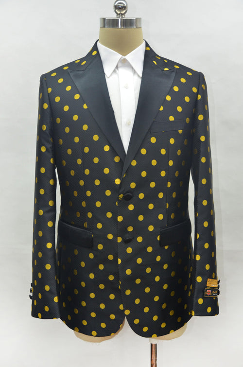 Fashion-5# Black/Gold - Mens Wholesale Blazers - AlbertoNardoniStore