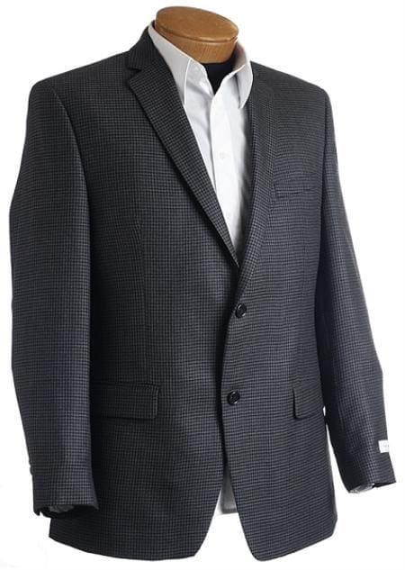 Grey Checkered Blazer - Mens Grey Checkered Blazer - AlbertoNardoniStore
