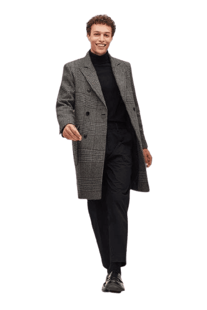 Italian Wool Double Breasted Topcoat - AlbertoNardoniStore