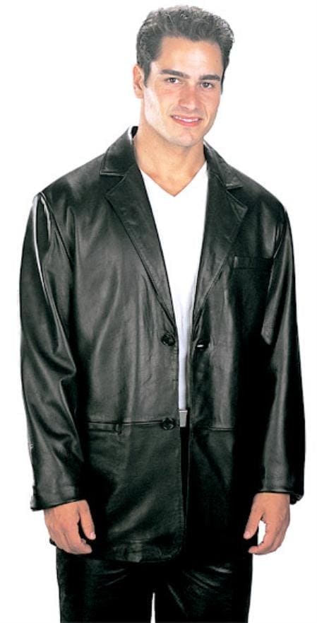 Leather Blazer  Alberto Nardoni