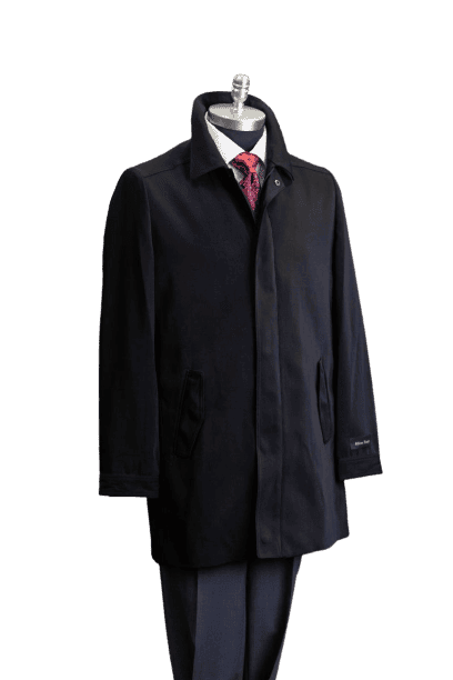 Men's Black Raincoat 3/4 Length - AlbertoNardoniStore