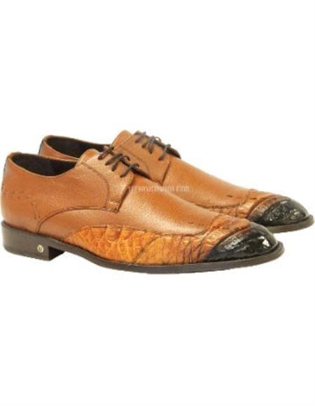 Men's White Full Leather Lining Vestigium Genuine Catshark Derby Oxford White Dress Shoe Perfect For Men main image 0
