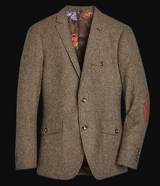 Mens Brown Herringbone Suits Downtown Los angeles - Suits LA $149 - AlbertoNardoniStore