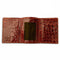 Mens Full Alligator Trifold Wallet in Cognac - AlbertoNardoniStore