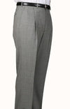 Mens Grey Houndstooth Dress Pants - AlbertoNardoniStore