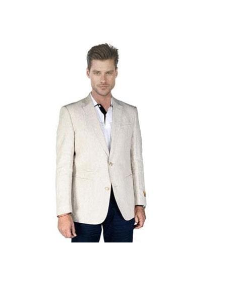 Mens Lightweight Blazer Men's Sand Natural Beige Khaki