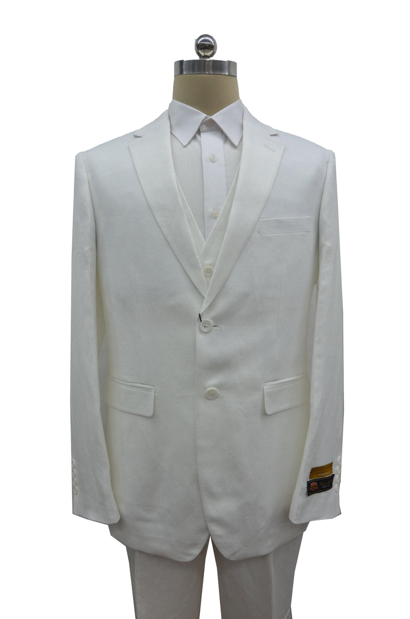 10-A-Linen-2BV White - AlbertoNardoniStore