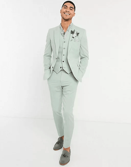 Mens Mint Green Suit - AlbertoNardoniStore