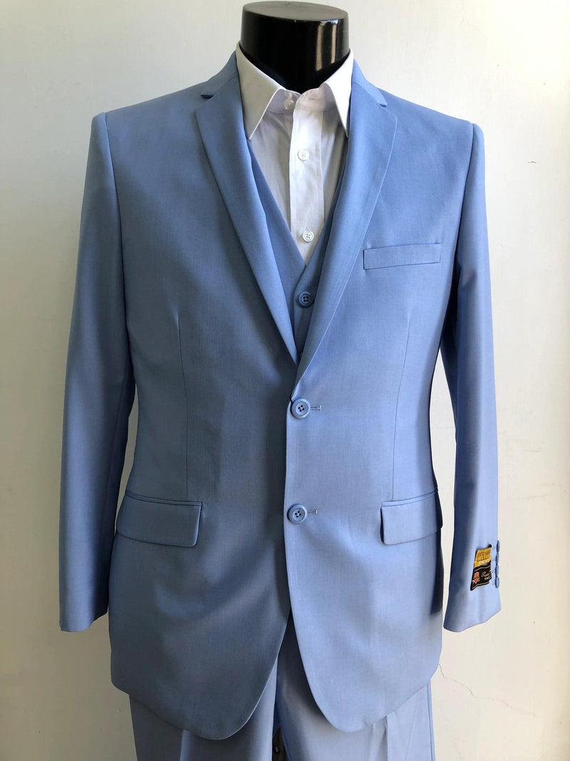 Mens Suits Sky - Suit - AlbertoNardoniStore
