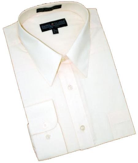 Mens Wholesale Cream Dress Shirt - AlbertoNardoniStore