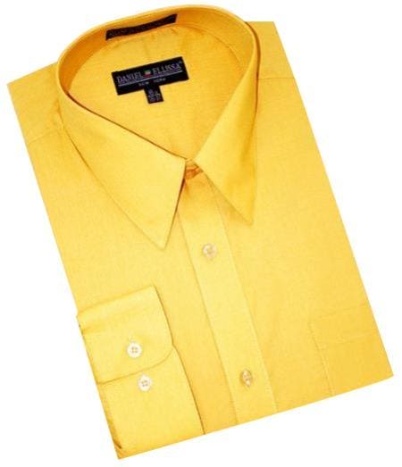 Mens Wholesale Gold Dress Shirt - AlbertoNardoniStore