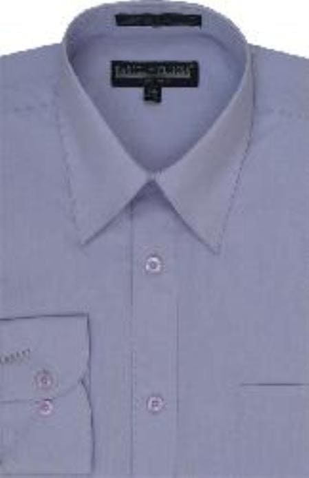 Mens Wholesale Lilac Dress Shirt - AlbertoNardoniStore