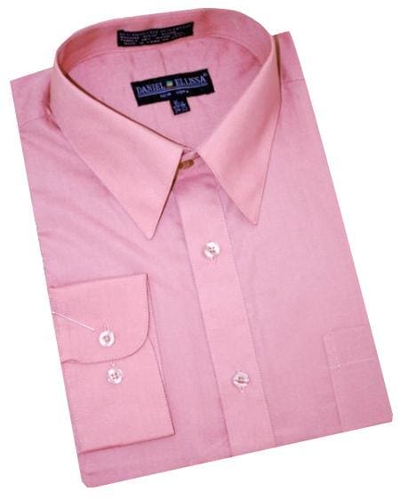 Mens Wholesale Mauve Dress Shirt - AlbertoNardoniStore