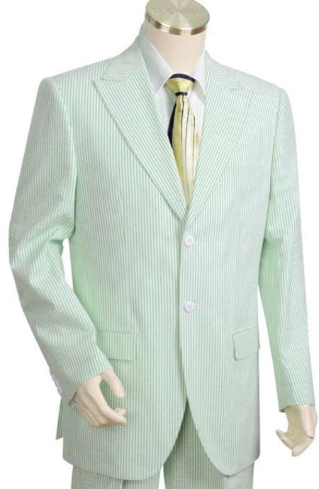 Mint Green Seersucker Suit - AlbertoNardoniStore