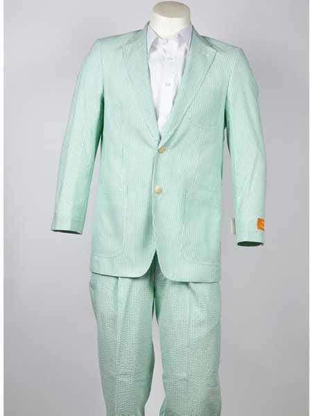 Mint green 2025 seersucker suit