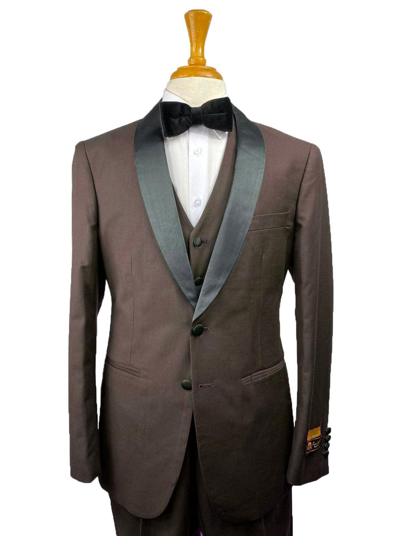 NLO-Tux-SH Brown-Blk - Tuxedo Wholesale Distributors - AlbertoNardoniStore