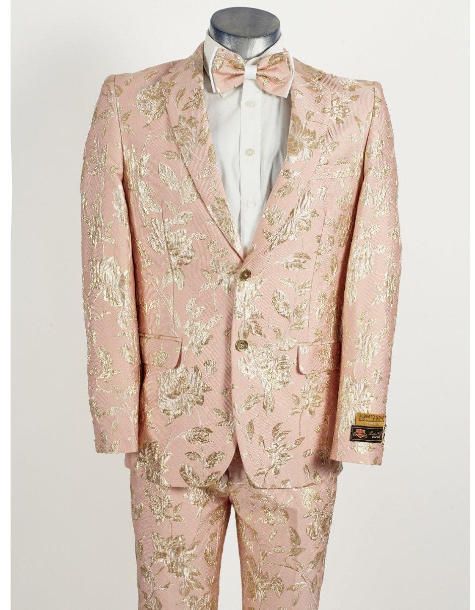 Rose Gold Floral Suit
