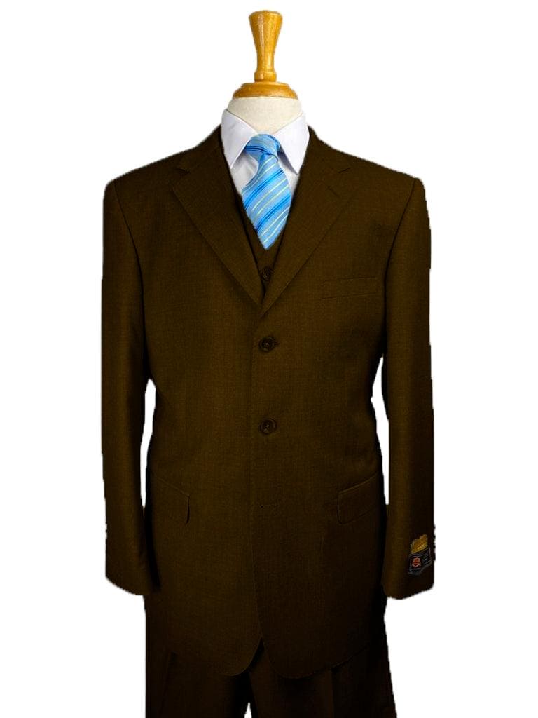 Cheap Plus Size Mens Brown Suit For Big Men Online - Big and Tall Sizes main image 0