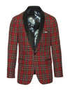 Red Tartan Dinner Jacket - AlbertoNardoniStore