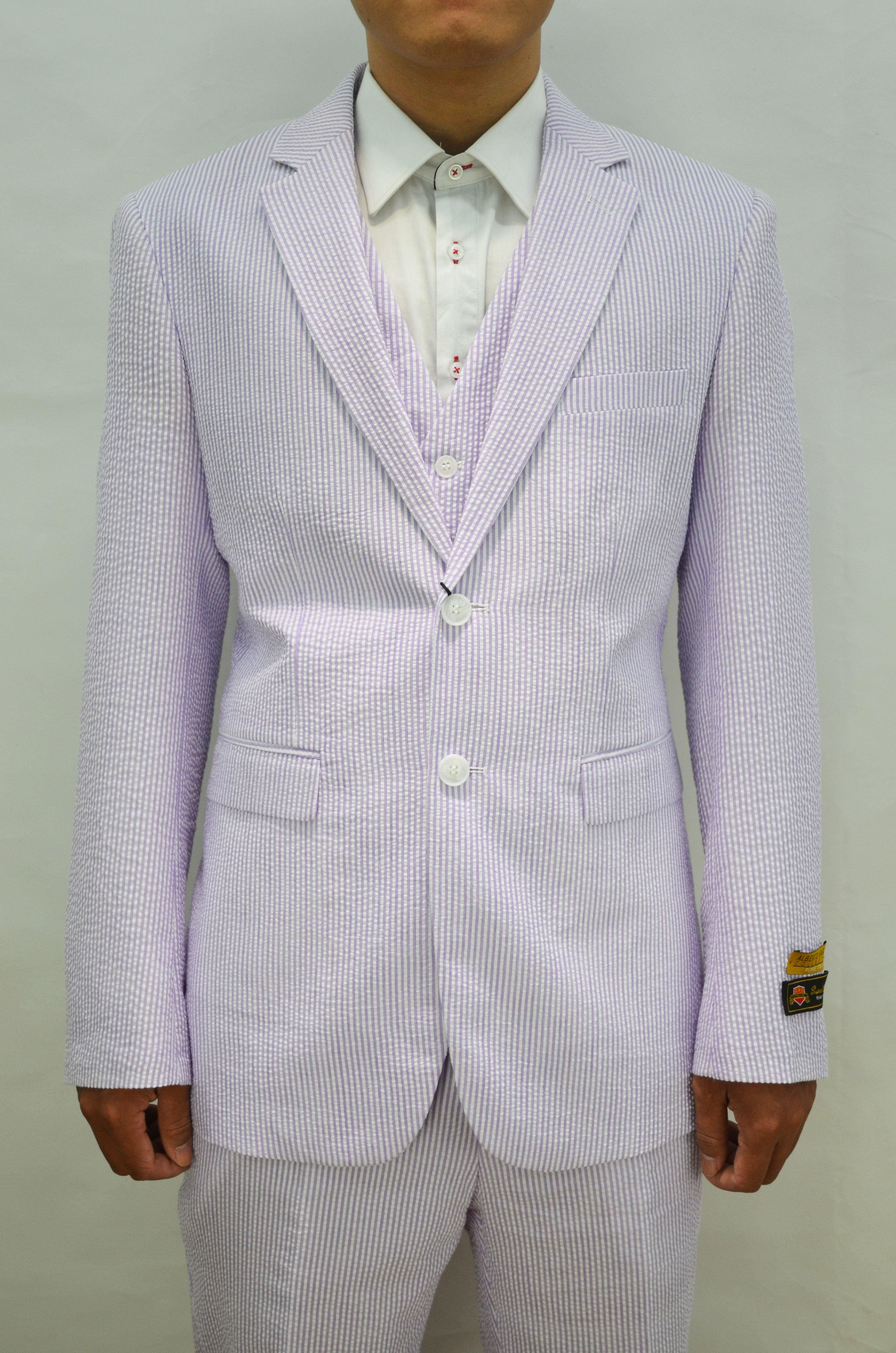 Lavender clearance seersucker suit