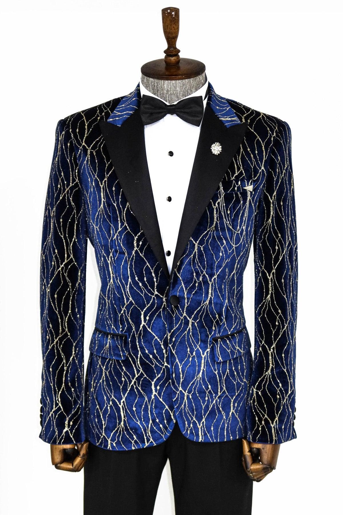 Blue deals pattern tuxedo