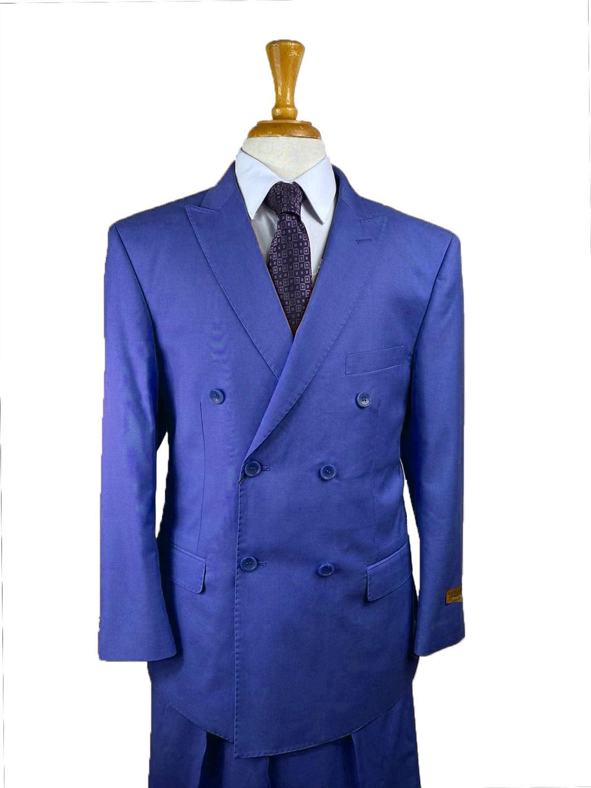 Big man double breasted on sale suit