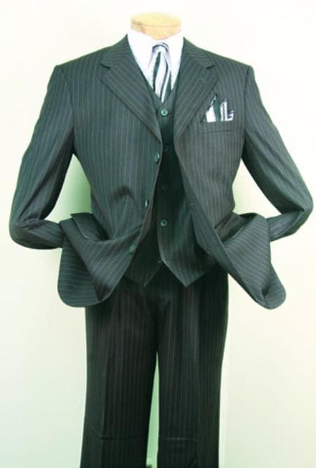 Men's Suit Black  Three Button main image 0
