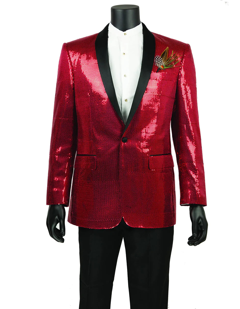 Tuxedo Jacket For Sale - Black & Red Tuxedo Jacket - AlbertoNardoniStore