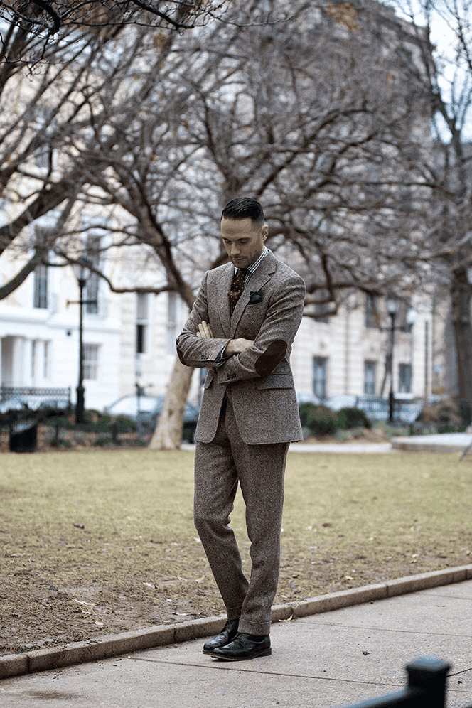 Tweed Suit Gray - AlbertoNardoniStore
