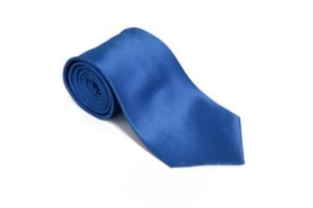Wholesale Mens Ties Bulk - Palace Blue 100% Silk Solid Necktie With Handkerchief Buy 10 Of Same Color Tie - AlbertoNardoniStore