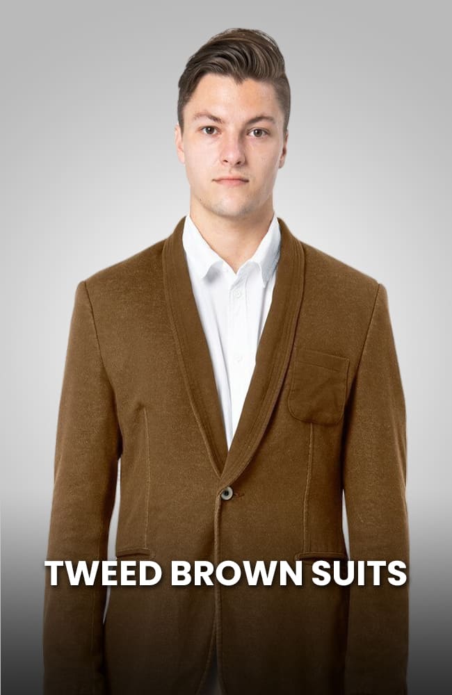 Tweed Brown Suits