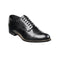 Men's Black Stacy Adams Madison Cap Toe Lace-Up Leather Dress Shoes