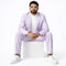 Inserch Mens Premium Cotton Seersucker Stripe Suit – Purple