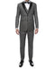 Grey Prom Suit - Gray Wedding Suit - Gray Tuxedo Grey Vested Peak Tuxedo