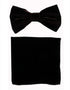 Black Velvet Bow Tie Set