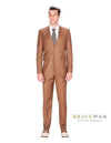 Cognac Slim Wedding Suit