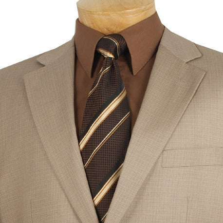 (Limited Sizes) Regular Fit 2 Piece Beige Suit