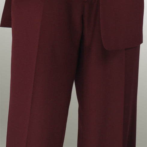 (42L, 44L, 44S) Regular Fit 2 Piece Burgundy Suit