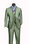 Men's Sage Solid Three Piece Suit